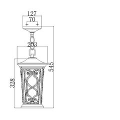 Подвесной светильник для улицы Elstead Lighting Enzo HK-ENZO8-S цена и информация | Уличные светильники | pigu.lt