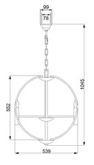 Подвесной светильник Elstead Lighting Euclid HK-EUCLID-6P цена и информация | Люстры | pigu.lt