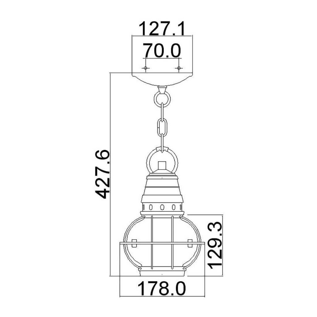 Pakabinamas lauko šviestuvas Elstead Lighting Bridge point KL-BRIDGEPOINT8S цена и информация | Lauko šviestuvai | pigu.lt