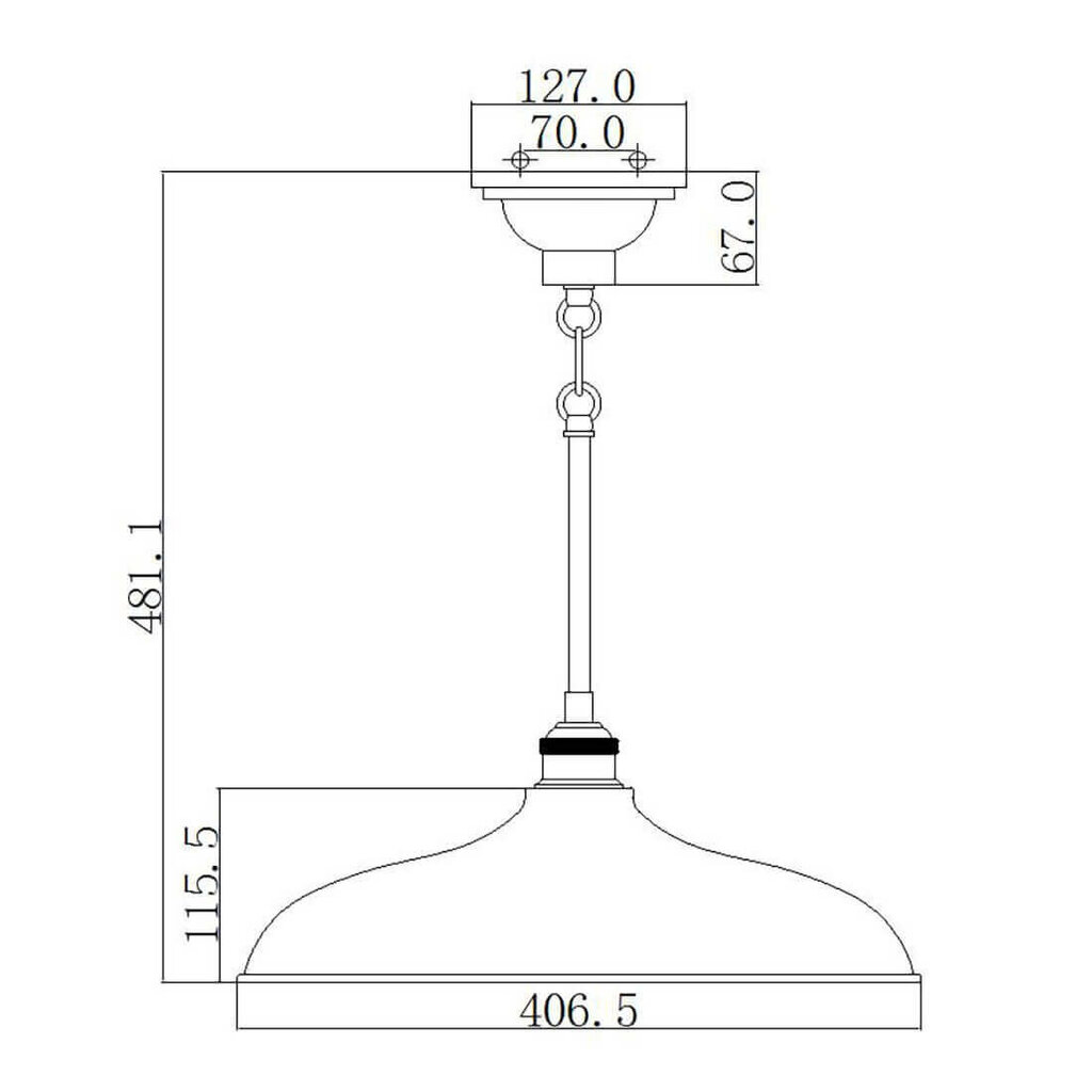 Pakabinamas šviestuvas Elstead Lighting Cobson KL-COBSON-P-OZ kaina ir informacija | Pakabinami šviestuvai | pigu.lt