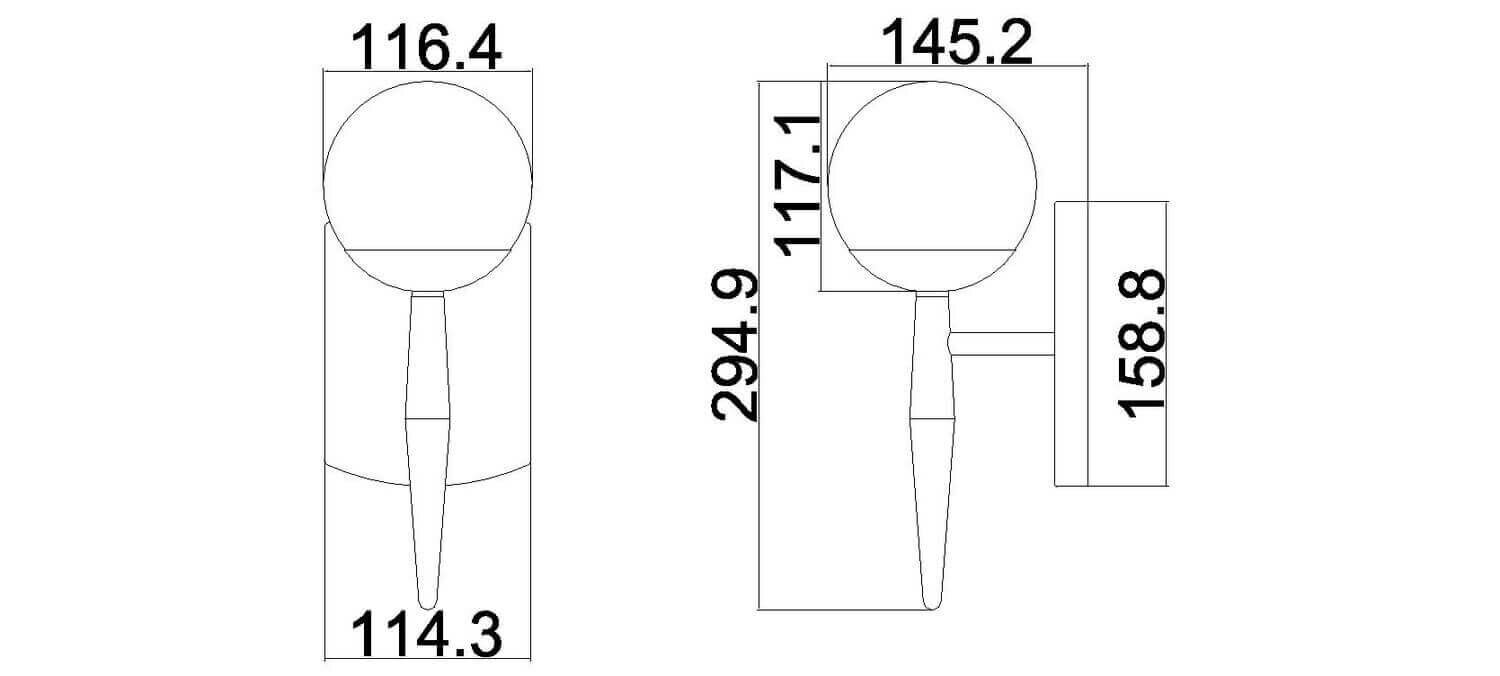 Sieninis šviestuvas Elstead Lighting Jasper KL-JASPER1-BATH kaina ir informacija | Sieniniai šviestuvai | pigu.lt