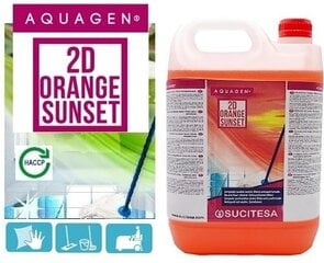 Средство для мытья полов Aquagen 2D Orange Sunset, 5 л цена и информация | Очистители | pigu.lt