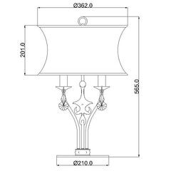 Настольная лампа Elstead Lighting Windsor WINDSOR-TL-GOLD цена и информация | Настольные светильники | pigu.lt