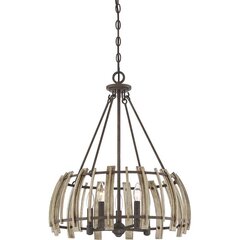 Подвесной светильник Elstead Lighting Wood hollow QZ-WOOD-HOLLOW-5P цена и информация | Люстры | pigu.lt