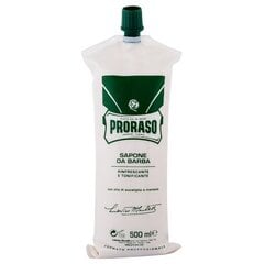 Skutimosi putos Proraso Shaving Cream Green Line Travel Size, 10ml kaina ir informacija | Skutimosi priemonės ir kosmetika | pigu.lt