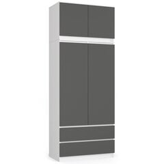 Шкаф NORE S90, серый цена и информация | Шкафы | pigu.lt