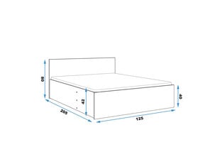 Кровать BMS616 цена и информация | Кровати | pigu.lt
