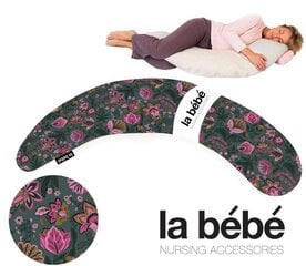 Большая подушка для беременных с наполнителем из синтепона La Bebe™ Moon Maternity Pillow Art.33150 Garden (синтепух, особенно мягкий и тихий), 195 cм цена и информация | Подушки для беременных и кормящих | pigu.lt