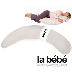 Дополнительный чехол [наволочка] для подковки La Bebe™ Moon Maternity Pillow Cover Art.15748 Light Grey Satin  цена и информация | Подушки для беременных и кормящих | pigu.lt