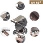 Universalus skydelis nuo saulės La bebe™ Visor Art.18700 + Dovana maišelis, Black цена и информация | Vežimėlių priedai | pigu.lt