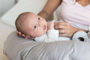 Подкова для сна, кормления малыша La Bebe™ Snug Cotton Nursing Maternity Pillow Art.19792 Forest, 20x70 см цена и информация | Подушки для беременных и кормящих | pigu.lt