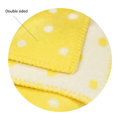 Детское шерстяное одеяло La bebe™ Lambswool 100x140 Art.36629 Yellow (New Zealand wool ), 100x140 см цена и информация | Одеяла | pigu.lt