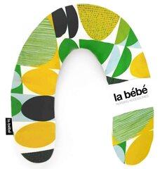 Подковка для сна, кормления малыша La Bebe™ Rich Cotton Nursing Maternity Pillow Art.49550 Green&amp;yellow circles, 34x104 cм цена и информация | Детское постельное бельё | pigu.lt