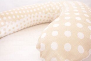 Подковка для сна / кормления малыша La Bebe™ Rich Cotton Nursing Maternity Pillow Art.73385 Dots 30x104cм цена и информация | Детское постельное бельё | pigu.lt