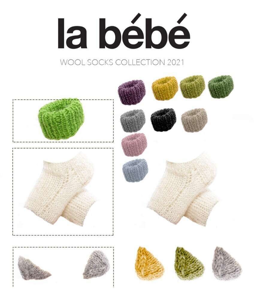 Natūralios vilnos megztos kūdikių kojinės La Bebe ™ Art.81019 Baby Natural Eco kaina ir informacija | Kojinės, pėdkelnės kūdikiams | pigu.lt