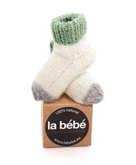 Натуральные шерстяные носочки для новорожденного La Bebe™ Lambswool Natural Eco Socks Art.134390 Beige цена и информация | Носки, колготки для мальчиков | pigu.lt