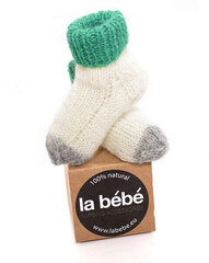 Натуральные шерстяные носочки для новорожденного La Bebe™ Lambswool Natural Eco Socks Art.134390 Beige цена и информация | Носки, колготки для мальчиков | pigu.lt