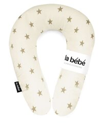 La Bebe™ Snug Nursing Maternity Pillow  Art.111352 White&amp;Beige Stars Подковка для сна, кормления малыша 20x70cm цена и информация | Детское постельное бельё | pigu.lt