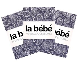 Medvilninis / atlasinis vystyklų komplektas La Bebe 12989, 75x75 cm, 3 vnt. kaina ir informacija | Sauskelnės | pigu.lt