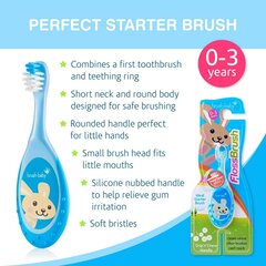 Šepetėlis Baby Flossbrush Art. BRB207 kaina ir informacija | Dantų šepetėliai, pastos | pigu.lt
