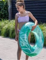 Pripučiamas ratas Swim Essentials Tropical, 90 cm kaina ir informacija | Pripučiamos ir paplūdimio prekės | pigu.lt