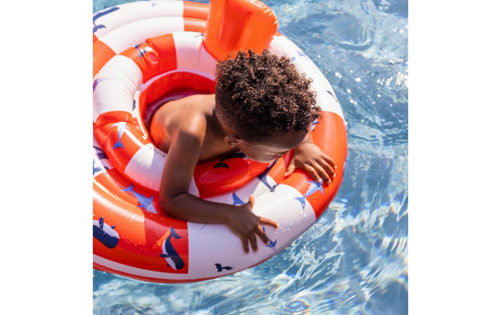 Pripučiamas plaustas vaikams "Swim Essentials" 69 cm, raudonas kaina ir informacija | Pripučiamos ir paplūdimio prekės | pigu.lt