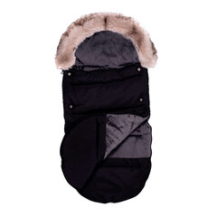 Универсальный теплый мешок для санок/коляски La bebe™ Sleeping bag Winter Footmuff Art.83956 Black цена и информация | Аксессуары для колясок | pigu.lt