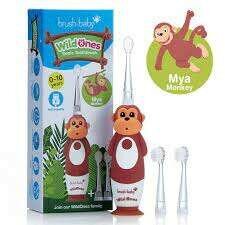 Электрическая зубная щётка Brush Baby WildOne Monkey Art.BRB235 цена и информация | Электрические зубные щетки | pigu.lt