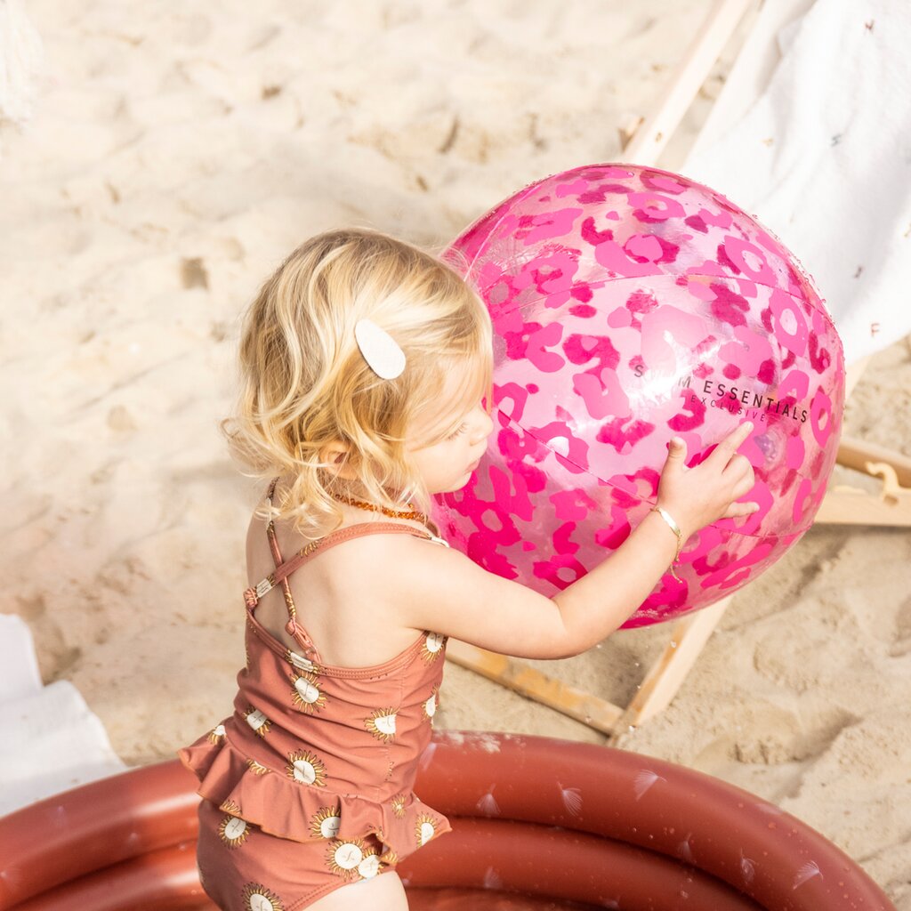 Pripučiamas paplūdimio kamuolys Swim Essentials Tropical Leaves, 51 cm kaina ir informacija | Pripučiamos ir paplūdimio prekės | pigu.lt