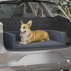 vidaXL Šuns gultas automobilio bagažinei, pilkas, 110x70cm kaina ir informacija | Guoliai, pagalvėlės | pigu.lt