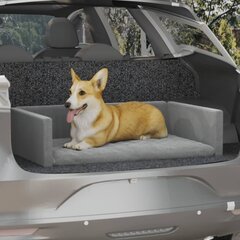 vidaXL Šuns gultas automobilio bagažinei, šviesiai pilkas, 110x70cm kaina ir informacija | Guoliai, pagalvėlės | pigu.lt