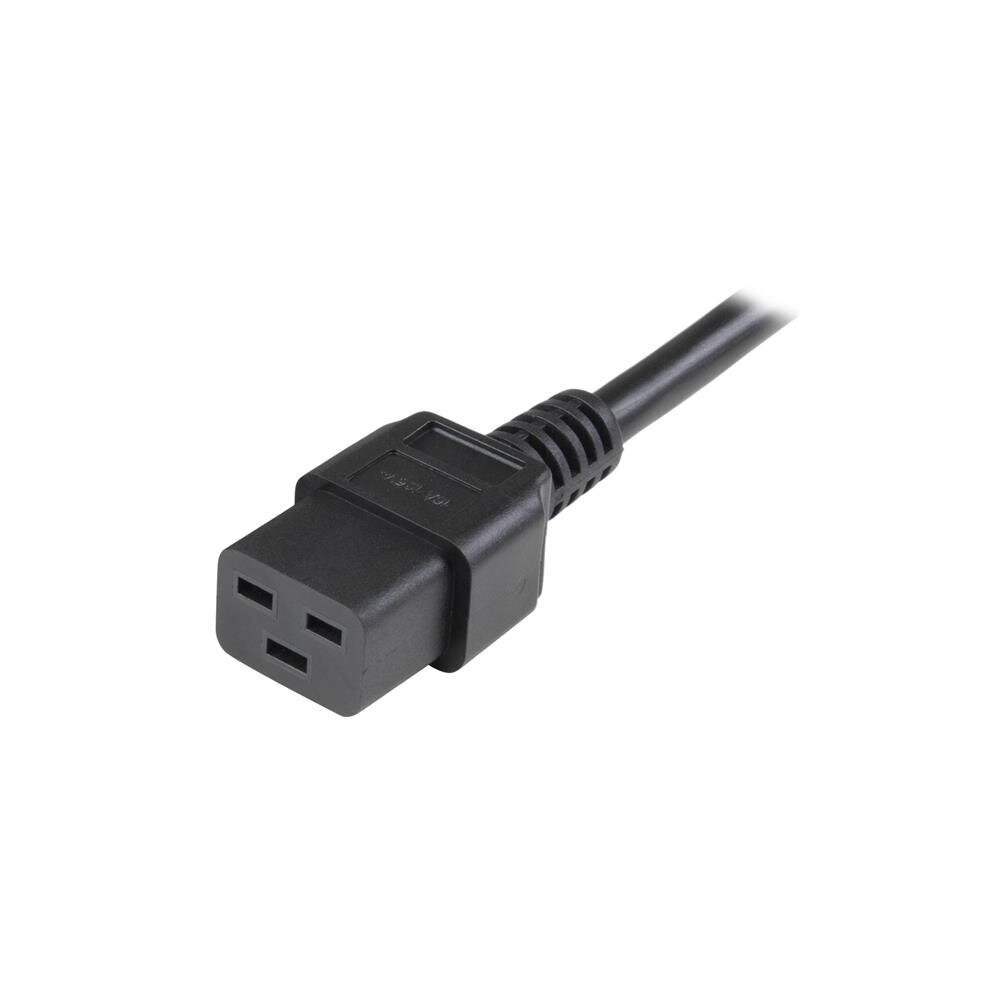 Maitinimo kabelis Manhattan IEC320 C19 į C20 16A, 2 m, juodas kaina ir informacija | Kabeliai ir laidai | pigu.lt