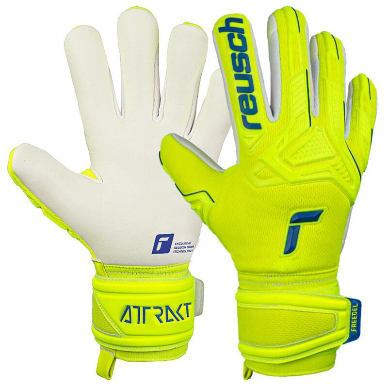 Vartininko pirštinės Reusch Attrakt Freegel Gloves Silver цена и информация | Vartininko pirštinės | pigu.lt