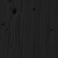 vidaXL Lovos rėmas, juodos spalvos, 150x200cm, pušies masyvas, didelis kaina ir informacija | Lovos | pigu.lt