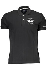 Marškinėliai vyrams La Martina Polo Shirt Short Sleeves Men XMP010 PK001, juodi kaina ir informacija | Vyriški marškinėliai | pigu.lt