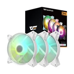 Darkflash C6 ARGB Computer Fan Set 3in1 120x120, baltas цена и информация | Компьютерные вентиляторы | pigu.lt