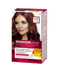 FASHION COLOR Крем-краска Медный русый 7.57, 50/50/15 мл цена и информация | Краска для волос | pigu.lt