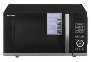 Sharp Microwave Oven with Grill YC-QG204AE-B Free standing  20 L  800 W  Grill  Black цена и информация | Микроволновые печи | pigu.lt