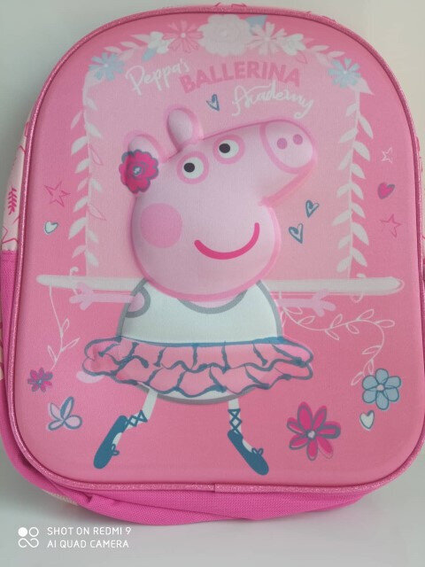 Disney Kuprinė Vaikams Peppa Ballerina Pink PIG12301 3 kaina ir informacija | Kuprinės ir krepšiai | pigu.lt
