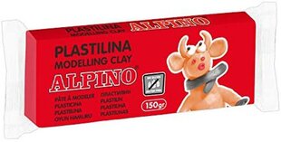 Plastilinas ALPINO 150g red kaina ir informacija | Kanceliarinės prekės | pigu.lt