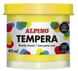 Гуашь (темпера) ALPINO, 40 мл, желтая цена и информация | Принадлежности для рисования, лепки | pigu.lt
