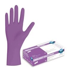 Перчатки одноразовые нитриловые Nitrile VIOLET PEARL, размер M, 100шт. цена и информация | Первая помощь | pigu.lt