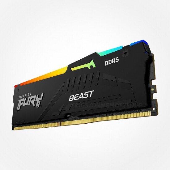Kingston Fury Beast RGB 32 Kit (16GBx2) GB kaina ir informacija | Operatyvioji atmintis (RAM) | pigu.lt