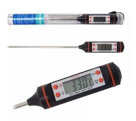 Цифровой термометр с зондом для еды, черный цена и информация | Аксессуары для гриля и барбекю | pigu.lt