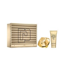 Rinkinys Paco Rabanne Lady Million moterims: kvapusis vanduo EDP, 80 ml + kūno losjonas, 100 ml kaina ir informacija | Kvepalai moterims | pigu.lt