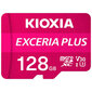 Mikro SD atminties kortelė su adapteriu Kioxia Exceria Plus UHS-I U3 10 klasė kaina ir informacija | Atminties kortelės fotoaparatams, kameroms | pigu.lt