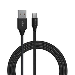 Devia cable Gracious USB - USB-C 2,0 m 2,1A Black цена и информация | Кабели для телефонов | pigu.lt