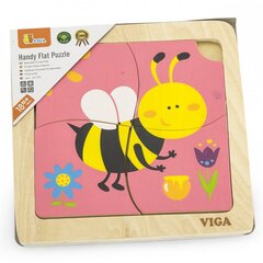 Деревянный пазл Viga, пчела цена и информация | Пазлы | pigu.lt