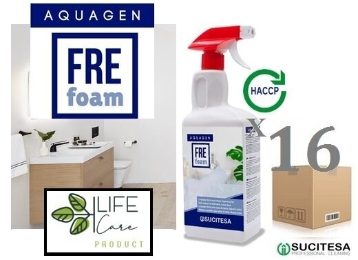 Vonios kambario valiklis Aquagen FRE Foam, 16x750 ml kaina ir informacija | Valikliai | pigu.lt