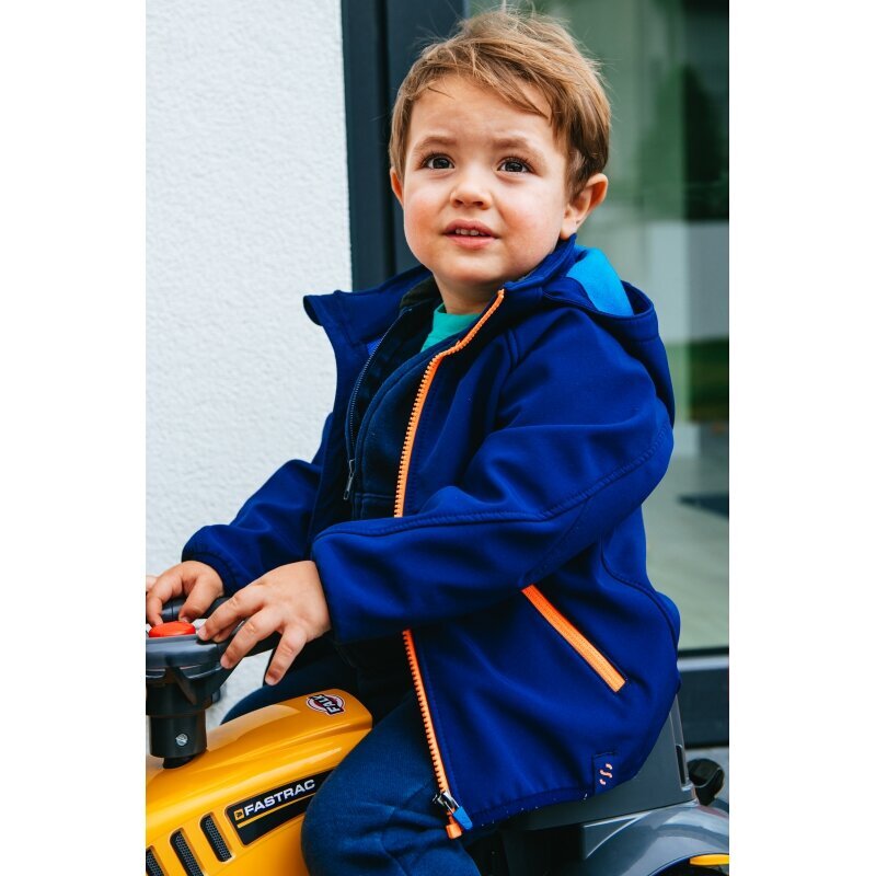 Paspiriamas vaikiškas traktorius su priekaba Falk JCB, oranžinis цена и информация | Žaislai kūdikiams | pigu.lt